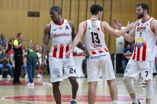 Les Lions de Genève ont dominé Massagno dimanche KEYSTONE/MARTIAL TREZZINI